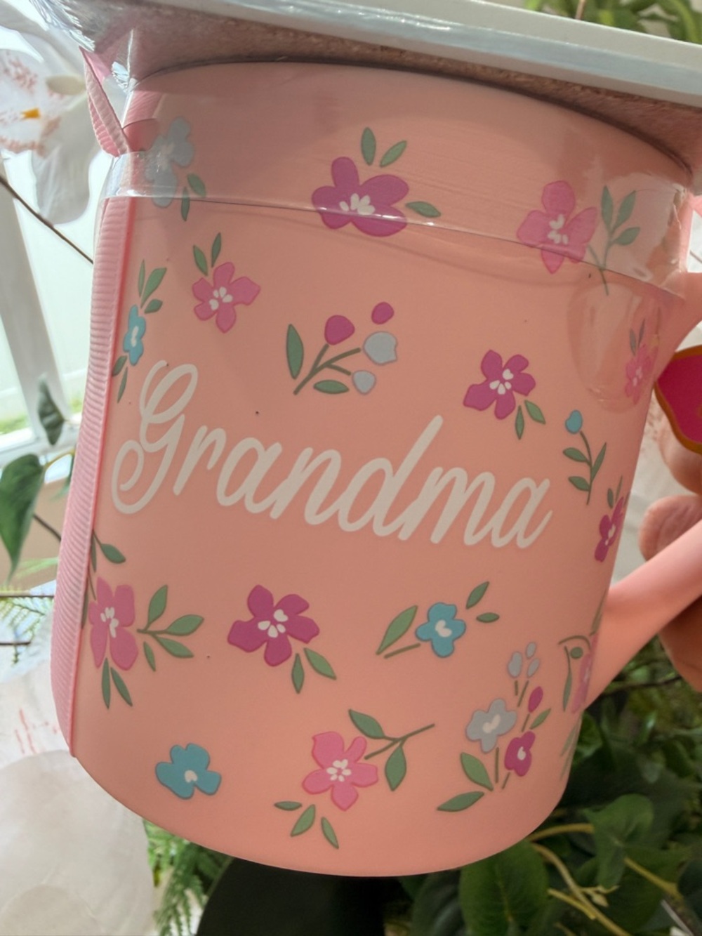 Grandma Floral Pink Mug with ceramic coaster -20oz - Picture 3 of 6